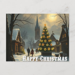 Wij wensen een prettig kerstfeest - O11 Uitnodiging Briefkaart
