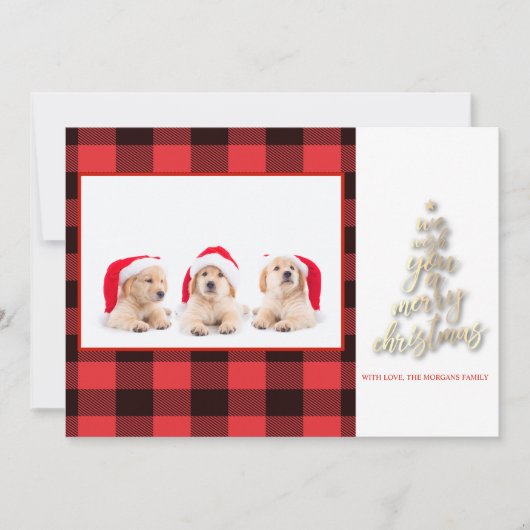 Wij wensen jullie een vrolijk kerstfeest Buffalo r (Voorkant)
