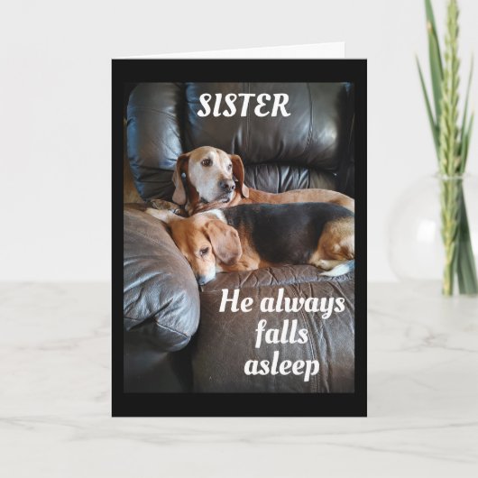 WIJ WENSEN U DE BESTE VERJAARDAG OOIT ZUSTER KAART (Voorkant)