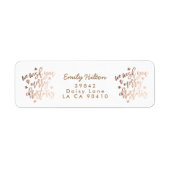 Wij wensen u een prettig kerstadres voor de Folie  Etiket (Voorkant)