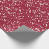 Wij wensen u een prettig kerstfeest en een gelukki cadeaupapier (Hoek)