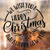 Wij wensen u een prettige kerstbusiness. raamsticker (Vel 2)