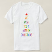 Wij wensen u een prettige kerstdag t-shirt (Design voorkant)