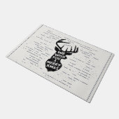 Wij wensen u een prettige kerstfeestdag deurmat (Schuin)