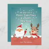 Wij wensen u een prettige kerstman op maat. (Voorkant / Achterkant)