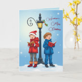 Wij wensen u een vrolijk gevouwen Wenskaart met ke Kaart (Gele Bloem)