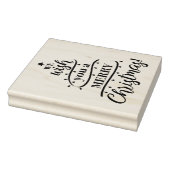 Wij wensen u een vrolijk kerstboomontwerp 	rubberstempel (Stempel)