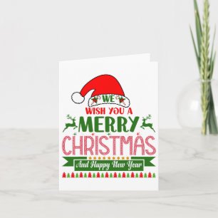 Wij wensen u een vrolijk kerstfeest en een gelukki kaart