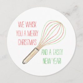 Wij wensen u een vrolijk kerstfeest en een smakeli kaart