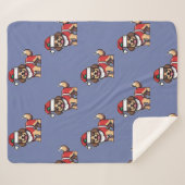 Wij wensen u een vrolijk kerstfeest met schattige sherpa deken (Voorkant (horizontaal))