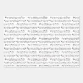 Wij wensen u een vrolijke kerst heldere musical inpakpapier vel (Voorkant)