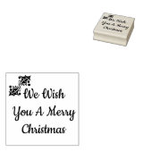Wij wensen u een vrolijke kerst rubberen stempel (Gestempeld)