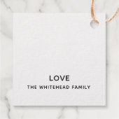 Wij wensen u zeer vrolijk kerstscript goud bedankjes labels (Achterkant)