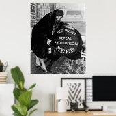 WIJ WILLEN BEER - VERBODSBUMPER AD POSTER (Thuiskantoor)