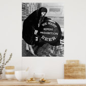 WIJ WILLEN BEER - VERBODSBUMPER AD POSTER (Keuken)