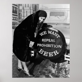 WIJ WILLEN BEER - VERBODSBUMPER AD POSTER