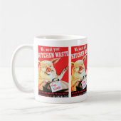 Wij willen uw keukenafval en afval koffiemok (Links)