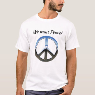 Wij willen vrede t-shirt