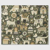 Wij woven de Feestdagen! Cadeaupapier (Vlak)