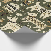 Wij woven de Feestdagen! Cadeaupapier (Hoek)