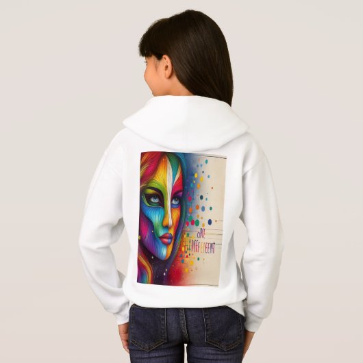 WIJ ZIJN ANDERS - Abstracte digitale kunst (Achterkant volledig)