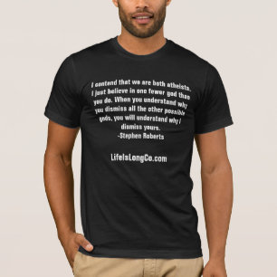 wij zijn beide atheïsten t-shirt