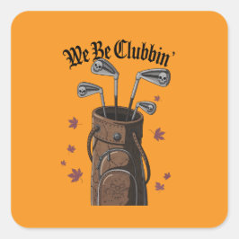 Wij zijn Clubbin’ Golf Sticker