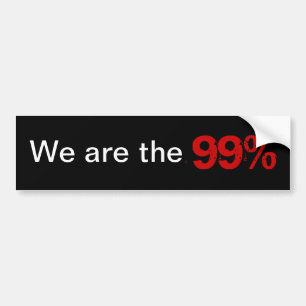 Wij zijn de 99 procent bumpersticker