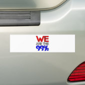 Wij zijn de 99 procent bumpersticker (Op auto)