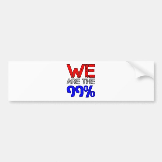 Wij zijn de 99 procent bumpersticker (Voorkant)