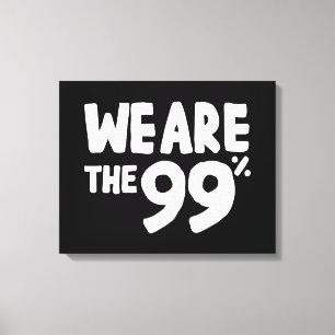 Wij zijn de 99 procent canvas afdruk