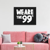 Wij zijn de 99 procent canvas afdruk (Insitu (Woonkamer))