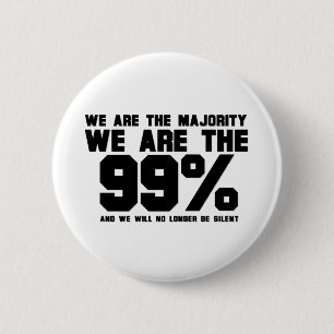 WIJ ZIJN DE 99% RONDE BUTTON 5,7 CM