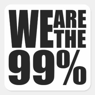 Wij zijn de 99% Sticker