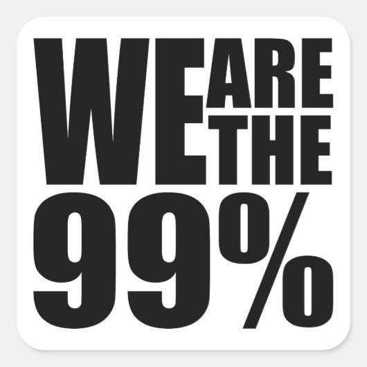 Wij zijn de 99% Sticker (Voorkant)
