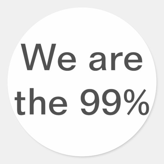 Wij zijn de 99% sticker (Voorkant)