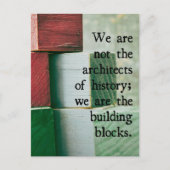 Wij zijn de bouwstenen briefkaart (Voorkant)