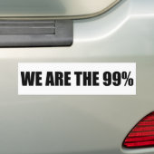 Wij zijn de Bumpersticker van 99 procent (Op auto)