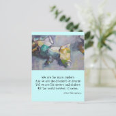 Wij zijn de dromers van dromen briefkaart (Staand voorkant)