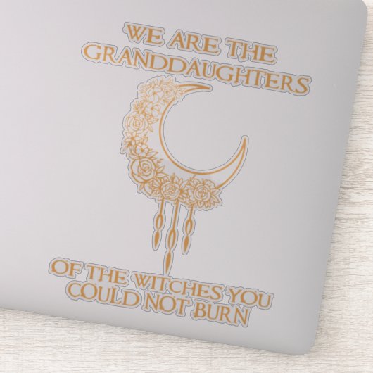 Wij zijn de grootdochters van de heksen sticker (Detail)