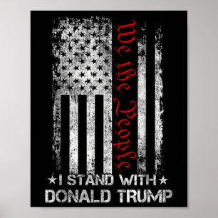 Wij zijn de mensen die ik sta met Donald Trump USA Poster