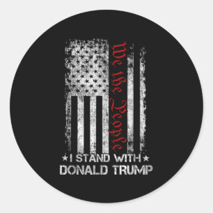 Wij zijn de mensen die ik sta met Donald Trump USA Ronde Sticker