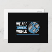 Wij zijn de wereld briefkaart (Voorkant / Achterkant)