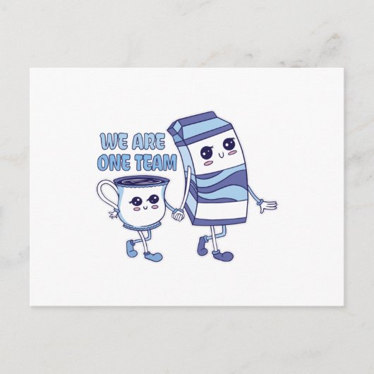 Wij zijn één team briefkaart (Voorkant)