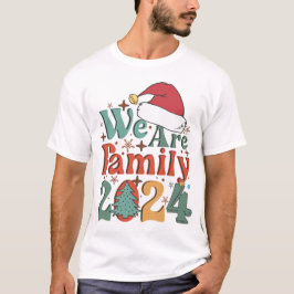 Wij zijn familie kerst 2024 t-shirt