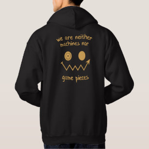 Wij zijn geen machines of spelstukken hoodie