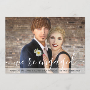 Wij zijn Geëngageerde Typografie Uw Verloving van  Kaart