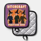 Wij zijn heksen. pannenlap (Voorkant / Achterkant)