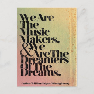 Wij zijn het briefkaart van muziekmakers