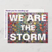 Wij zijn het STORM Dank U Briefkaart (Voorkant / Achterkant)